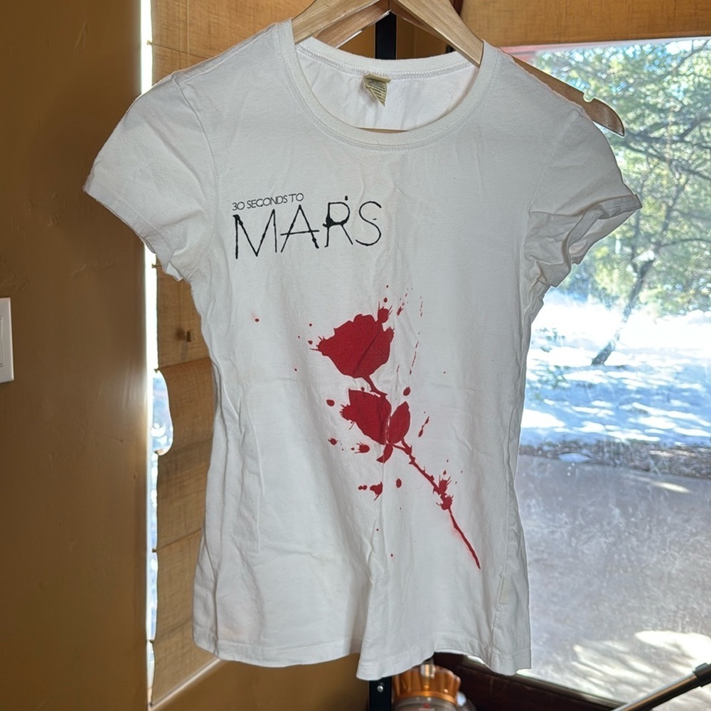 Y2K RARE 30 Seconds to Mars A Beautiful Lie 2005 Concert Tee Size Small - Picture 2 of 9